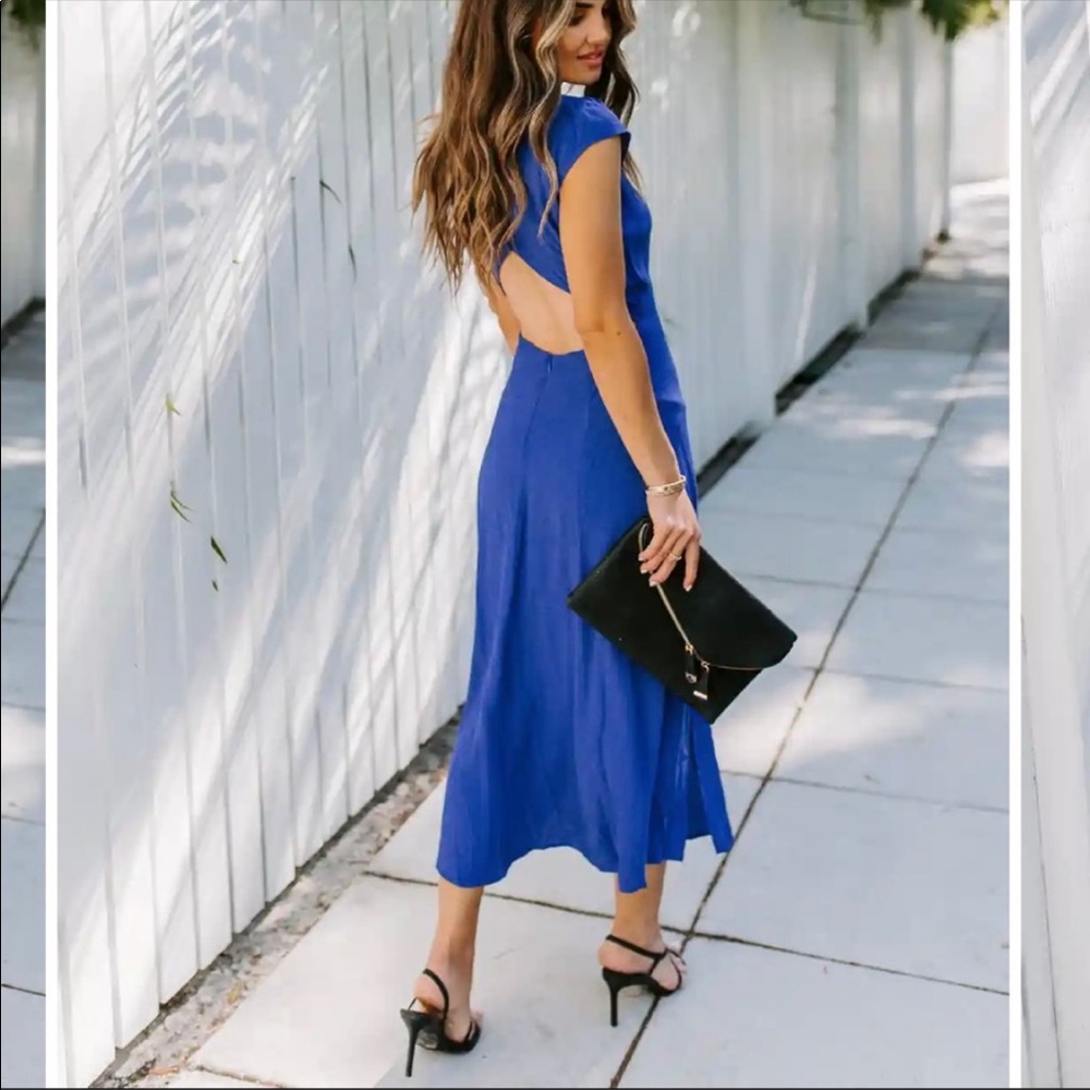 VICI - Chase Your Dreams Slit Midi Dress - Size Small